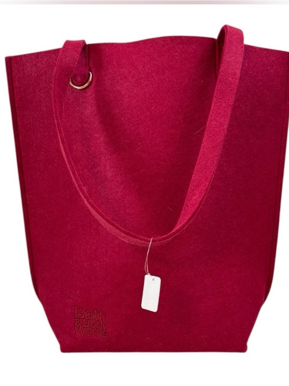 Bath & body works Structured Felt Tote Bag in Berry - Unbranded